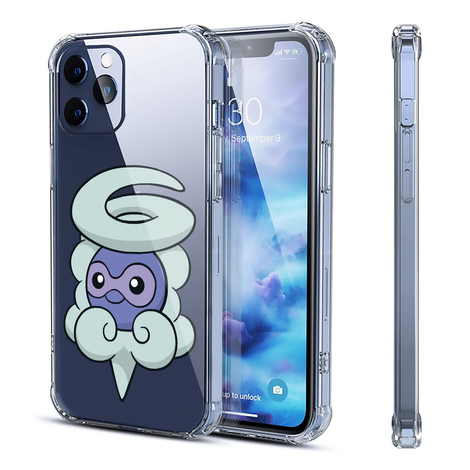 （画像用） ポケットモンスター Pokémon 【iPhone 12シリーズ対応】透明スマホケース（クリアソフトケース）